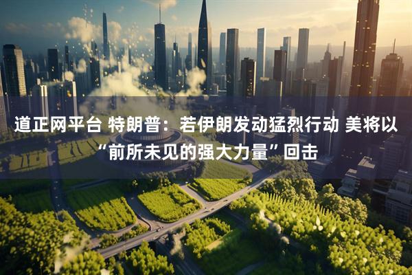 道正网平台 特朗普：若伊朗发动猛烈行动 美将以“前所未见的强大力量”回击